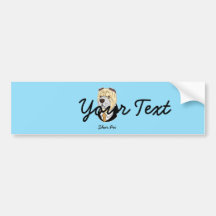 Shar Pei BLACK TEXT Bumper Stickers