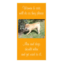 Shar Pei Rescue Blank CArd Photo Card Template