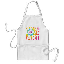SHARE THE LOVE OF ART APRONS