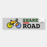 share the road ~ bike bumper sticker