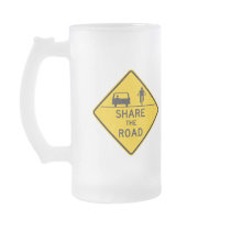 Share the Road Highway Sign Coffee Mug