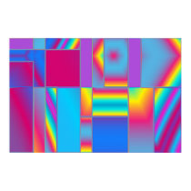 Sharing Happiness 2 Abstract Art Print posters