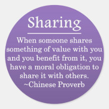 Sharing Your Blessing Sticker