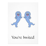 Shark Couple, Dancing. Personalized Announcement