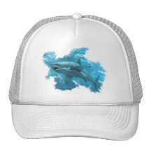 Shark Cruising The Depths Hat
