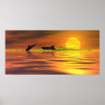 Shark Dolphin The Game of Life Poster