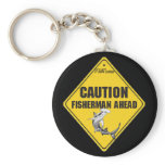 Shark Fishermen Ahead Keychain