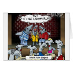Shark Folk Singers Funny Gifts Tees & Cards