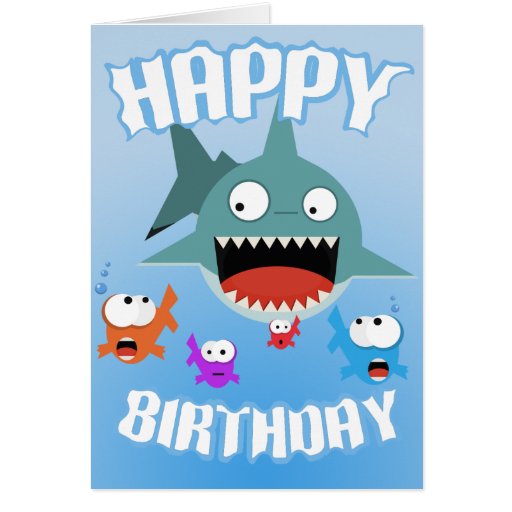 shark-fun-birthday-card-zazzle