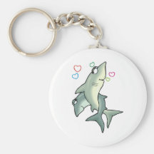 Shark Love Keychain