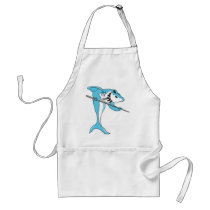 Shark Playing Billiards Apron