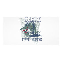SHARK TOOH HUNTER PHOTO GREETING CARD