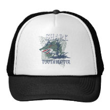 SHARK TOOH HUNTER TRUCKER HAT