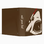 Shark with a Frickin' Laser Beam 3 Ring Binder