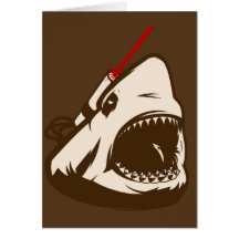 Shark with a Frickin' Laser Beam Greeting Card