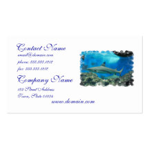 Shark with Reef Business Cards