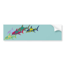 Sharks for cars adesivo