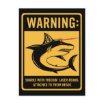sharks with frickin laser beams attached postcards