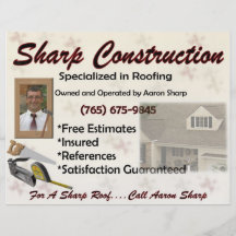 Sharp Construction Flyers