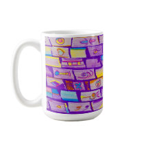 Sharp Purple Bricks Mug