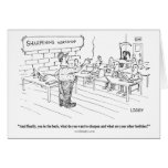 Sharpening Workshop Cartoon Card