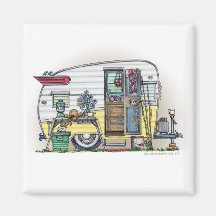 Shasta Camper Trailer RV Magnets