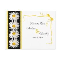 Shasta Daisy Save the Date Postcard