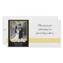 Shasta Daisy Wedding Thank You Photo Card