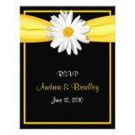 Shasta Daisy with Yellow Ribbon Response Card Personalized Invitations
