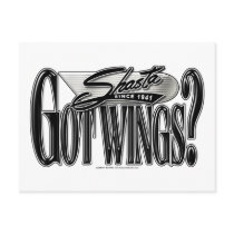 Shasta -- Got Wings? Postcard