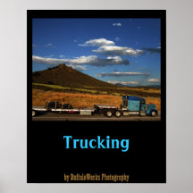 Shasta I-5 Trucking Print