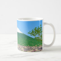 shasta on a clear day mugs