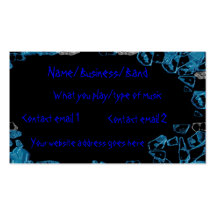 shattered blue business card template