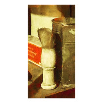 Shaving Brush Personalized Photo Card
