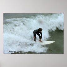 Shaw chrétien surfant San Clemente Posters
