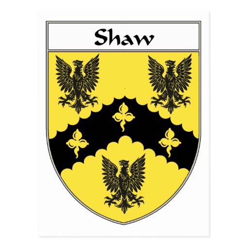 Shaw Coat Of Arms/Family Crest Postcard | Zazzle