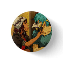 She Blows My Amplifier Pinback Button
