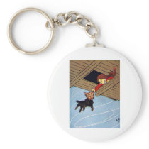 She Caught Toto By The Ear Key Chain