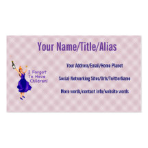 She Forgot To Have Children Business Card
