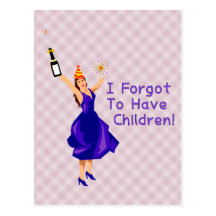 She Forgot To Have Children Postcards