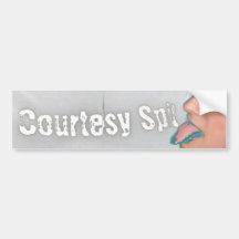 She Loves Courtesy Spit  Bumper Sticker
