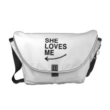 She loves me (left).png courier bag