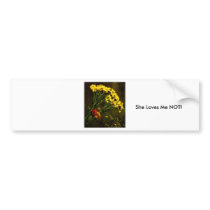 She Loves Me NOT! Bumper Sticker