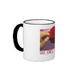 She Loves Me Not Gifts Mugs
