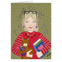 She Loves To Read Greeting Cards