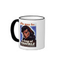 "She might be a bag of trouble" WWII STD Image mugs