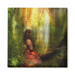She Prayed with Prayer Refrigerator Magnet