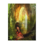 She Prayed with Prayer Postcard
