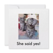 She said yes!