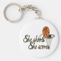She Shoots...She Scores Key Chains